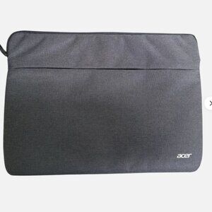 Acer Laptop Sleeve 13in padded Denim Dark Grey, Front Zipper